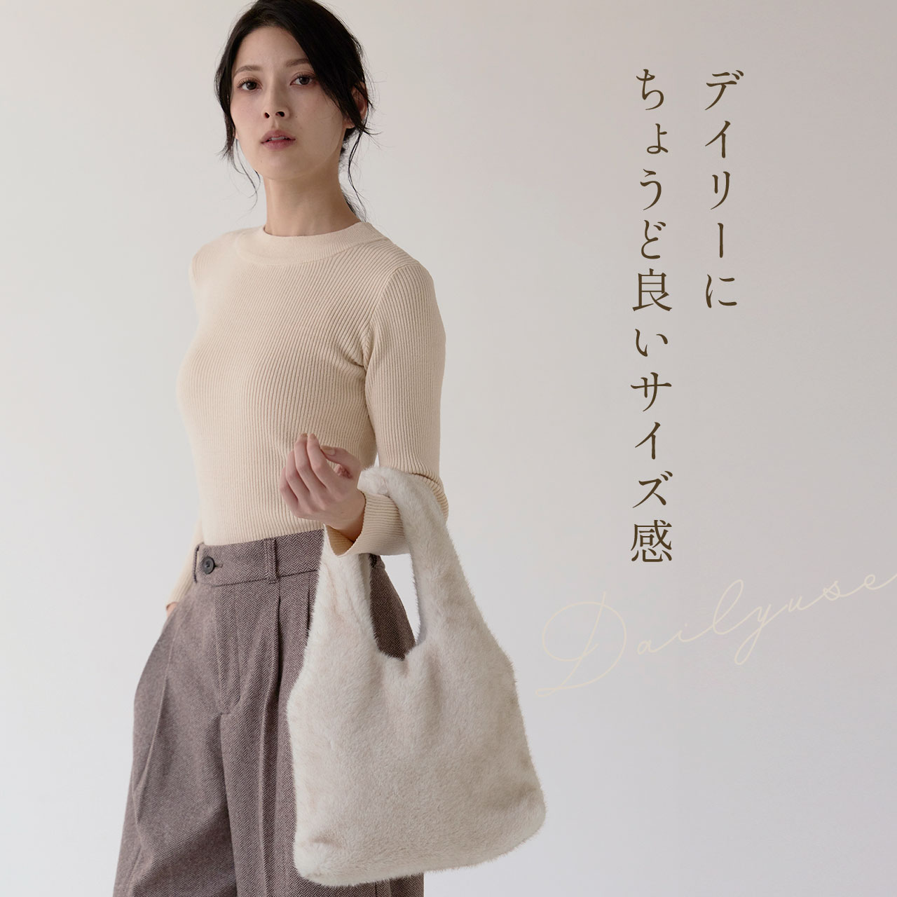 sankyo shokai（三京商会） ファーバッグ レディース トートバッグ M