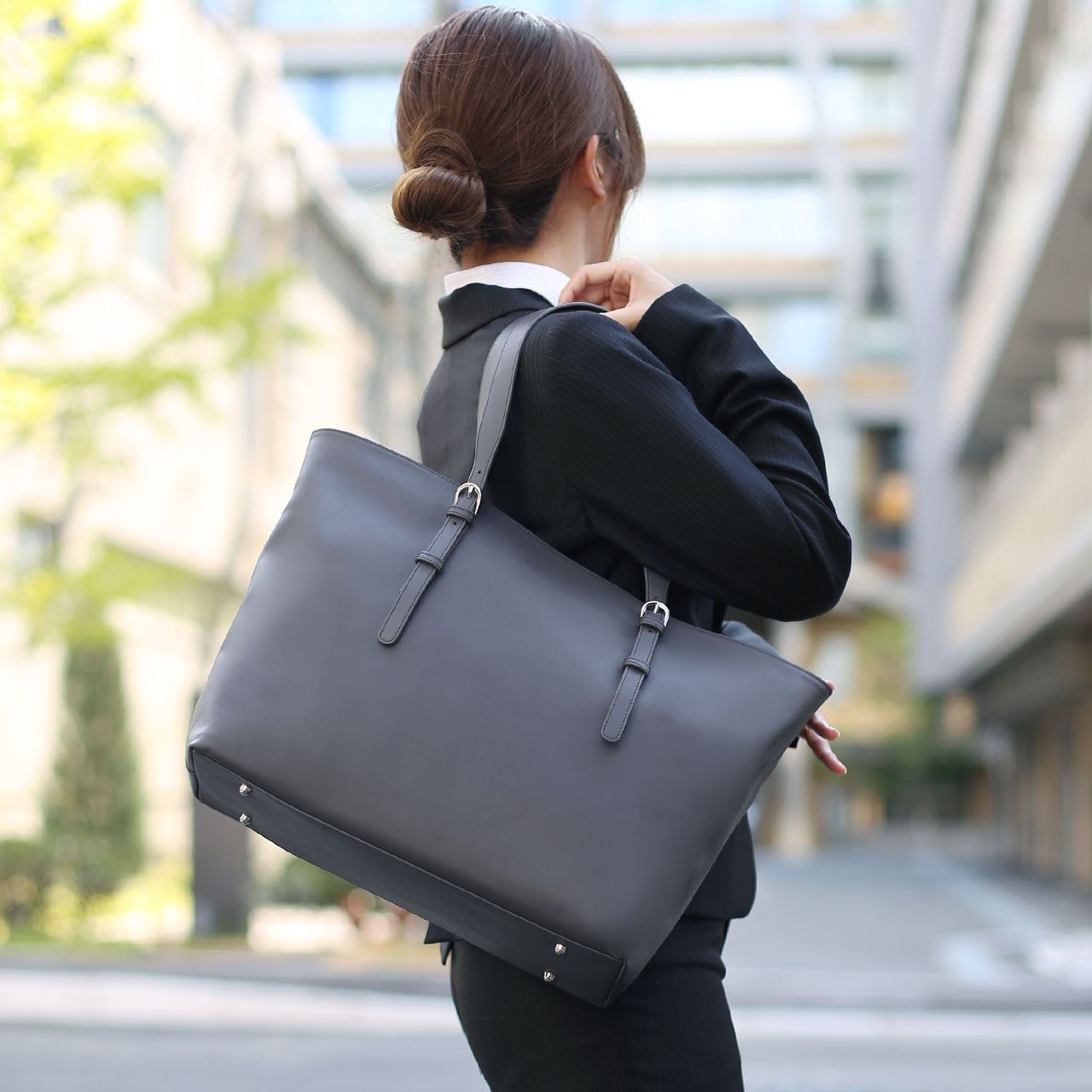 HALEINE（アレンヌ） 軽い ビジネストートバッグ レディース 軽量