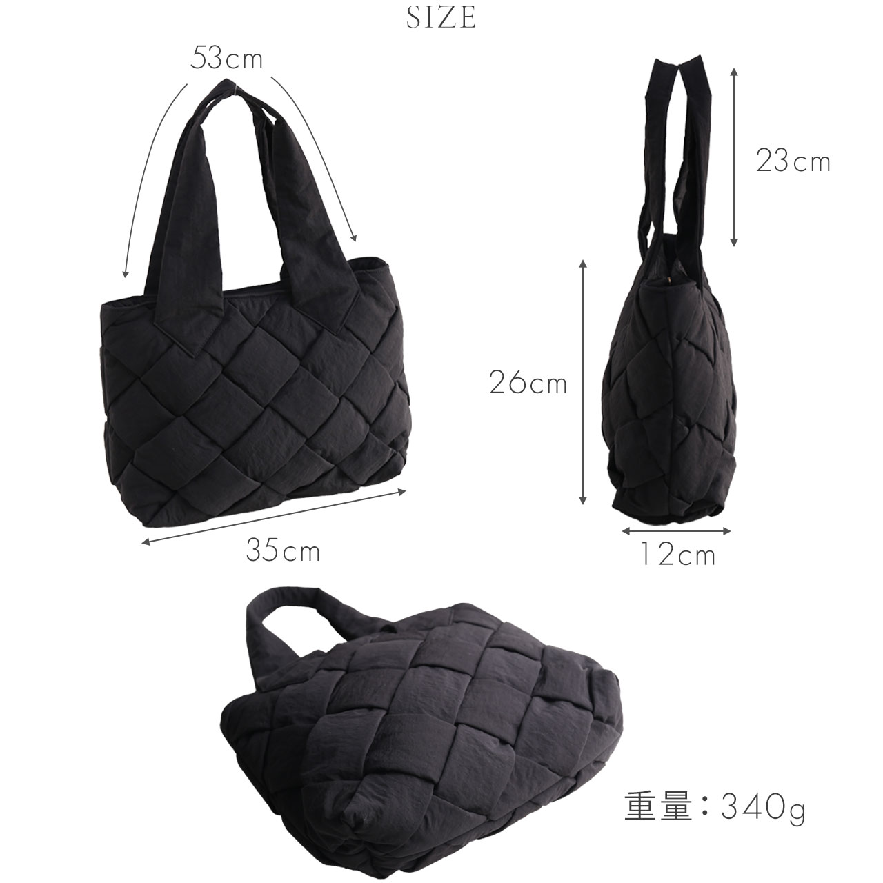 Mia Borsa（ミアボルサ） ナイロンメッシュ トートバッグ 肩掛けバッグ