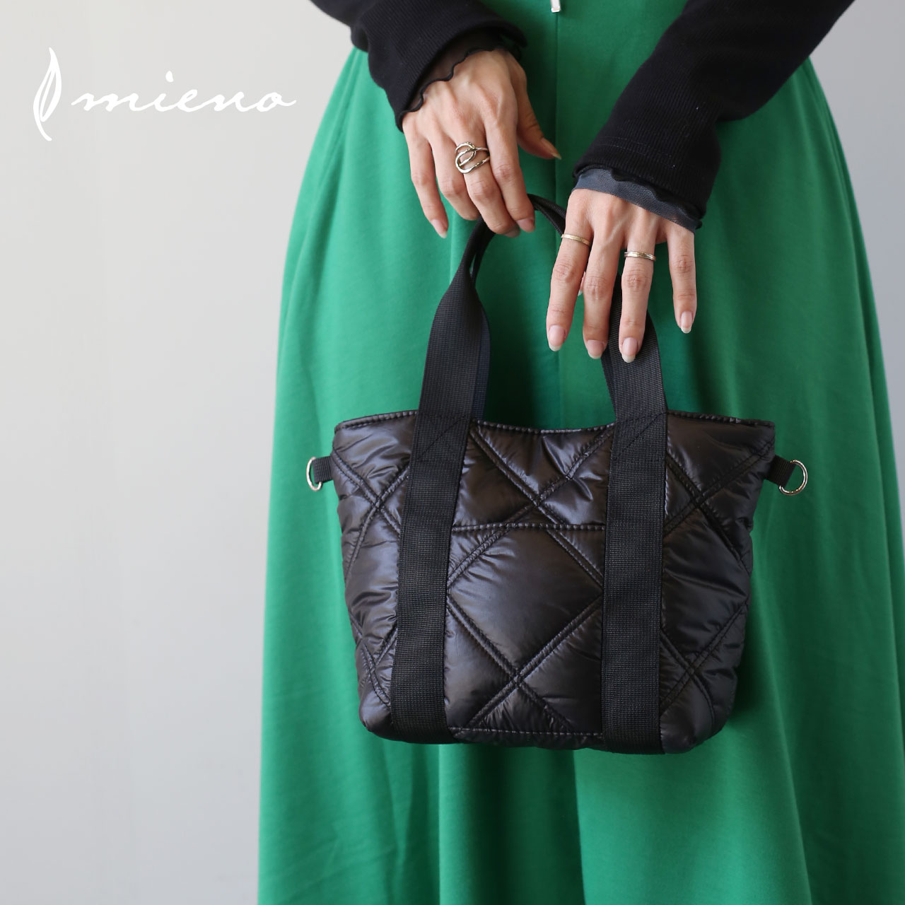 mieno（ミエノ） ＜爆買＞ナイロン トートバッグ ミニトート ミニ