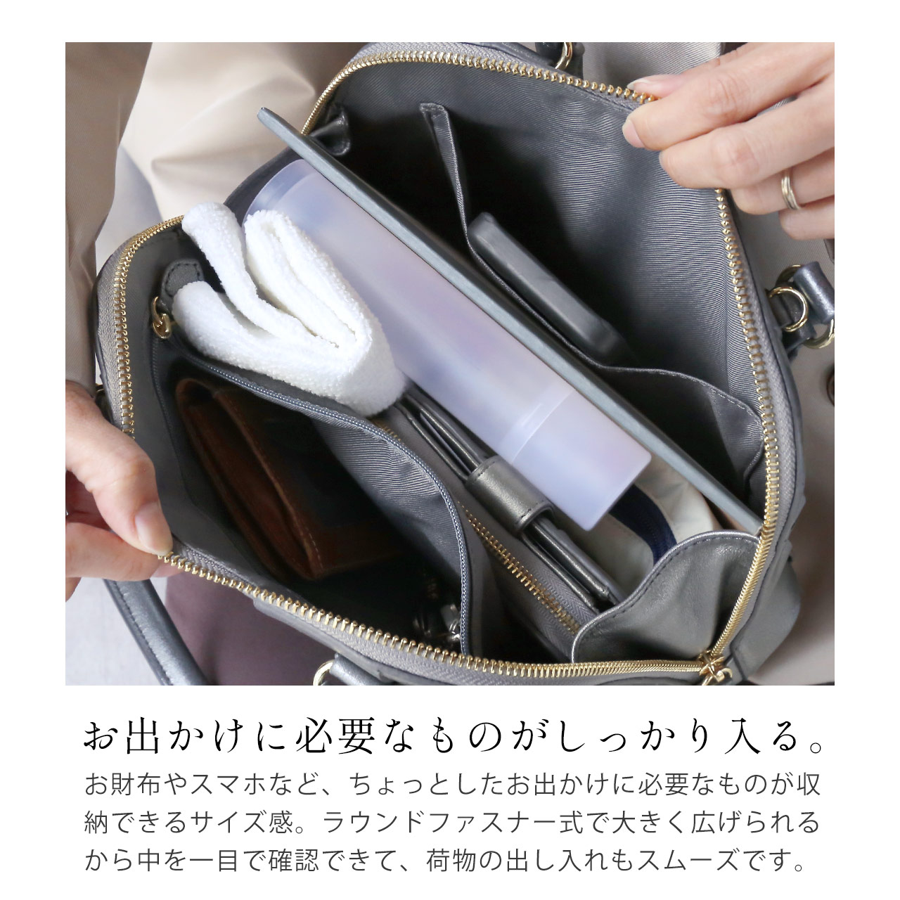 mieno（ミエノ） ハンドバッグ 本革 ショルダーバッグ レディース 2way