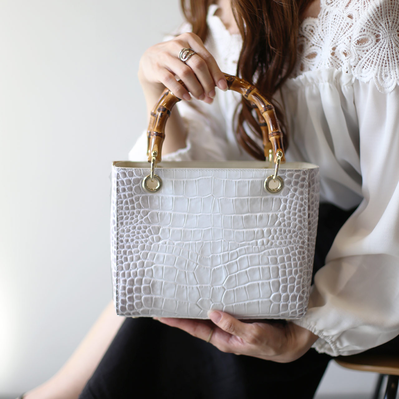 本革×バンブーハンドル スタイル