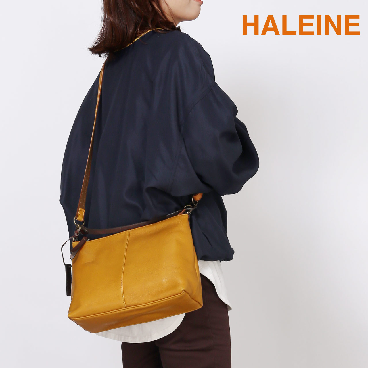 HALEINE（アレンヌ） 本革 2wayバッグ 斜め掛けバッグ 2way HALEINE