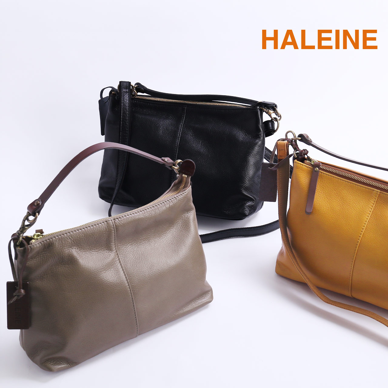 HALEINE（アレンヌ） 爆買！本革 2wayバッグ 斜め掛けバッグ 2way