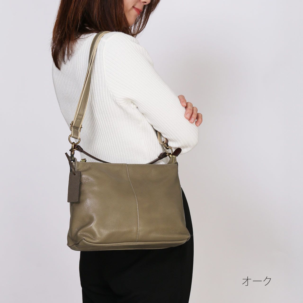 HALEINE（アレンヌ） 本革 2wayバッグ 斜め掛けバッグ 2way HALEINE