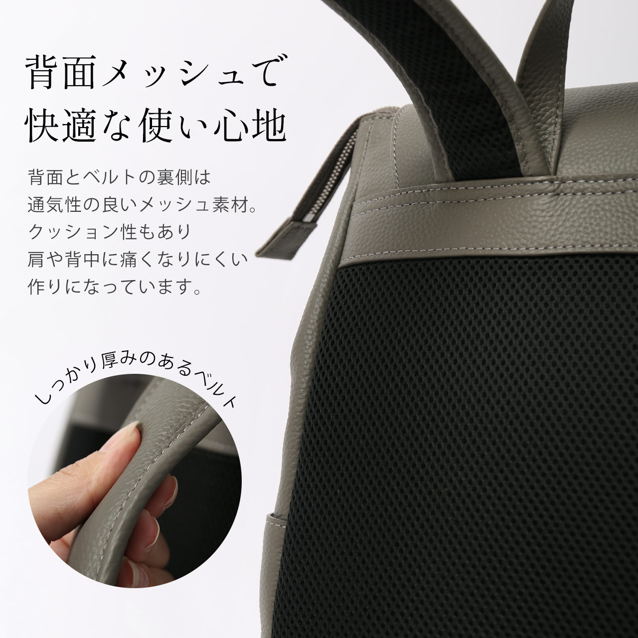 mieno（ミエノ） リュック レディース バッグ 本革 大人 リュック 牛革