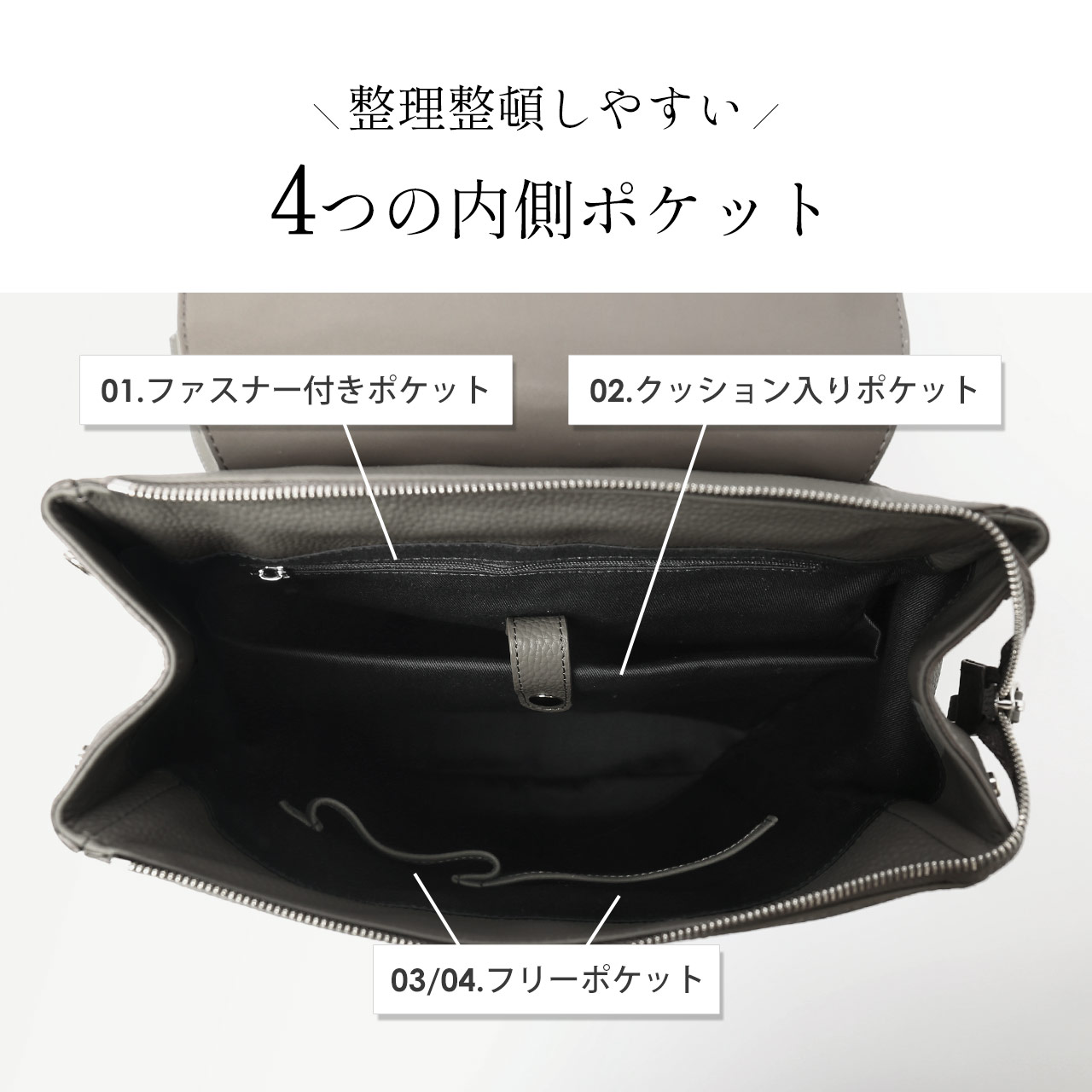 mieno（ミエノ） リュック レディース バッグ 本革 大人 リュック 牛革