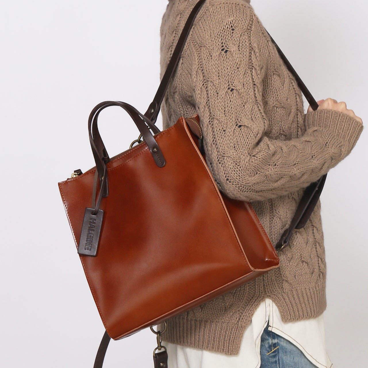 HALEINE（アレンヌ） ＜爆買＞リュック レディース 本革 おしゃれ 牛革