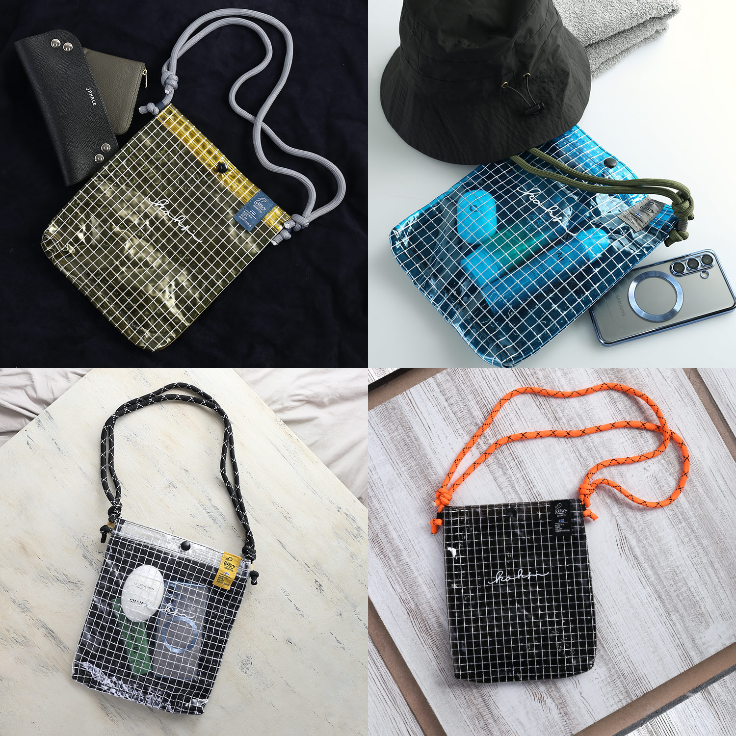 KAKSI（カクシ） ショルダーバッグ メンズ PVC クリアバッグ クリア