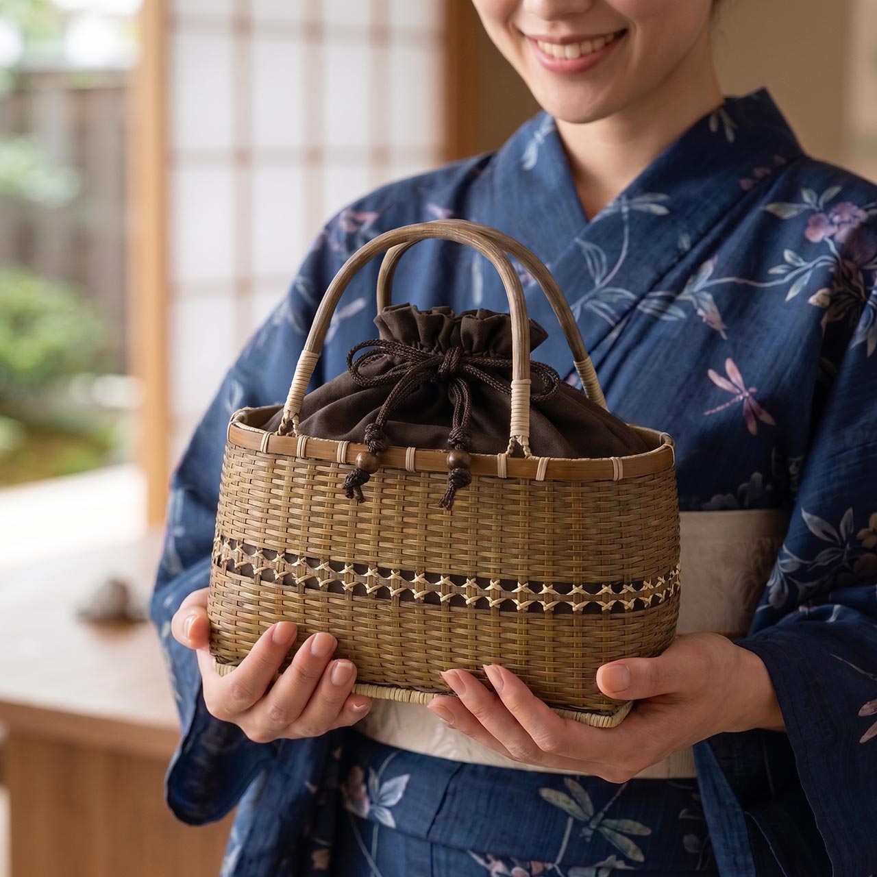 sankyo shokai（三京商会） かごバッグ レディース 竹製 トートバッグ