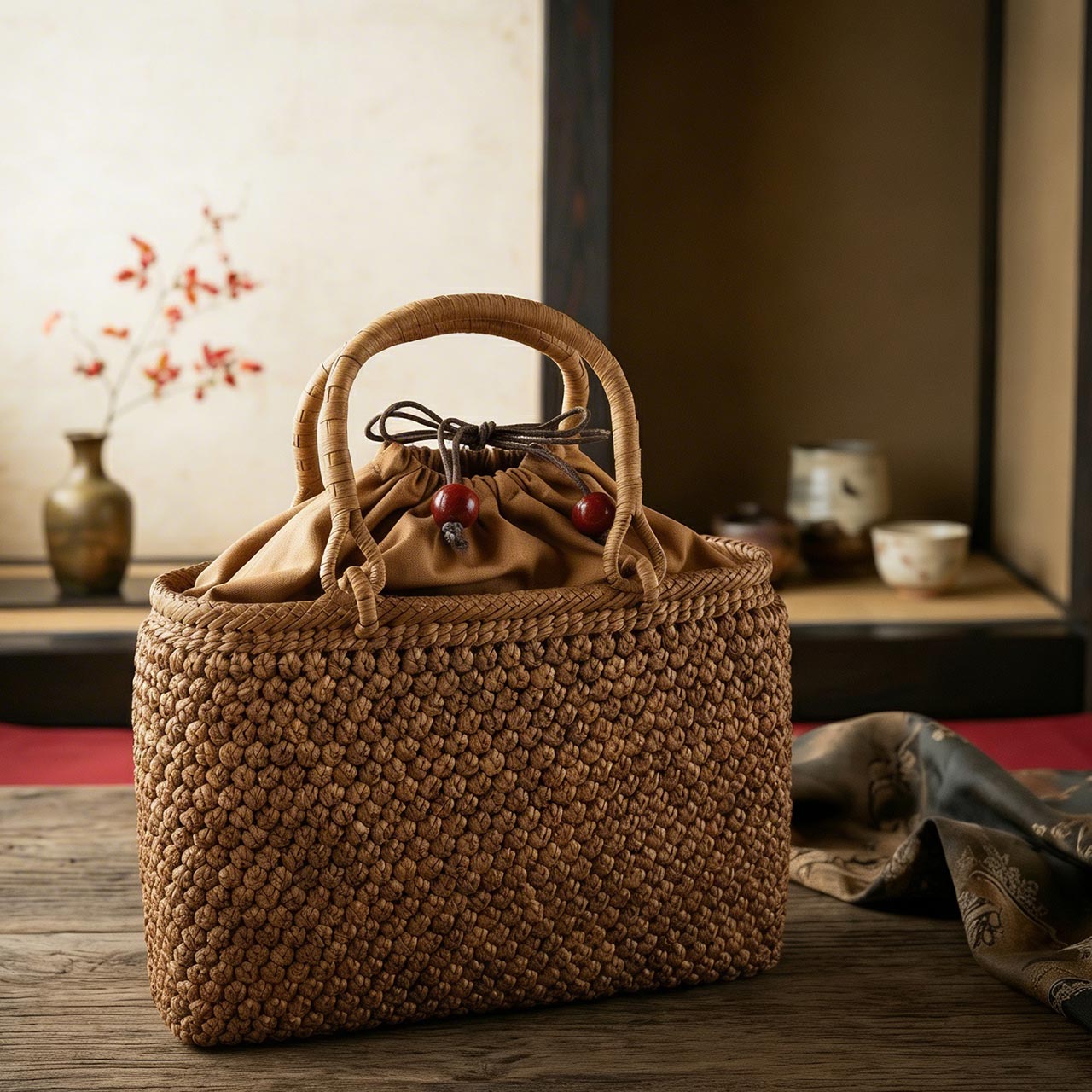 【未使用】 山葡萄かごバック 国産 2wayショルダー 山葡萄国産ショルダーバッグ（sankyo shokai）のおすすめ人気商品一覧