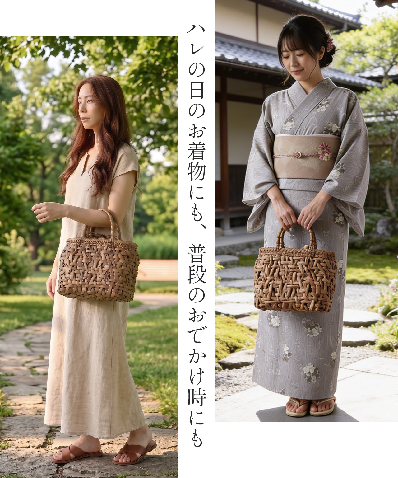 sankyo shokai（三京商会） かごバッグ レディース 山葡萄 沢皮 トート