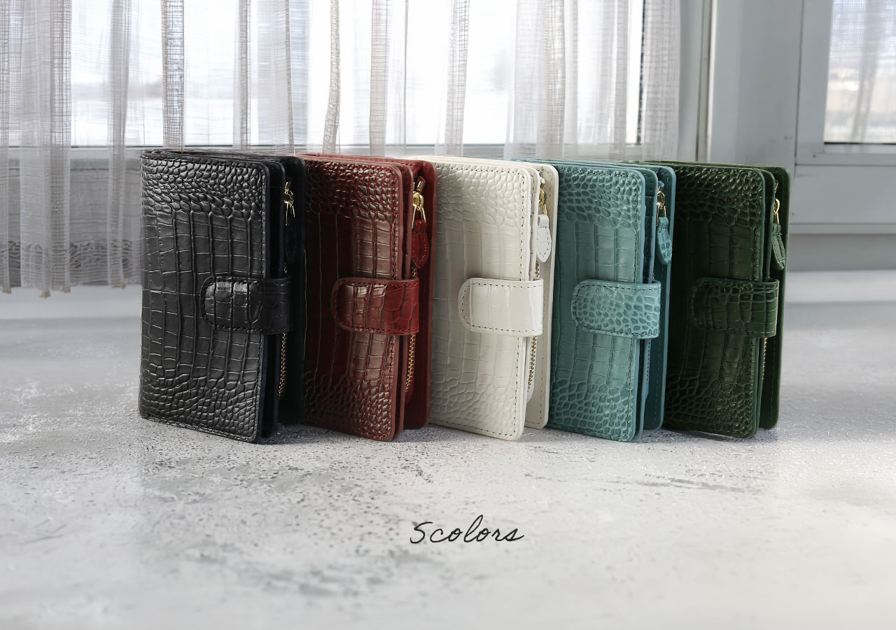 RODANIA クロコ財布　新品未使用品 RODANIA（ロダニア） メンズ 折り財布 牛革 クロコ型押し 男性 父の日