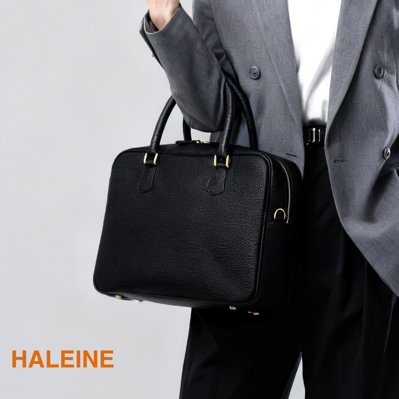 HALEINE（アレンヌ） ブリーフケース 本革 ビジネスバッグ トート