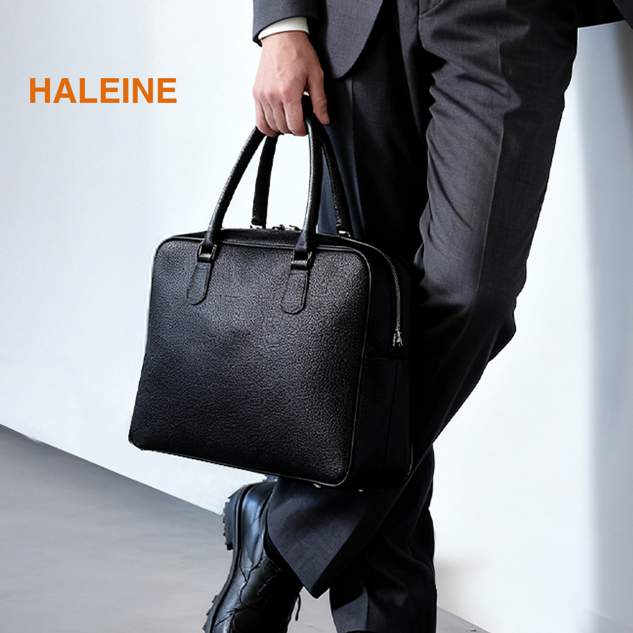 HALEINE（アレンヌ） ブリーフケース 本革 ビジネスバッグ メンズ