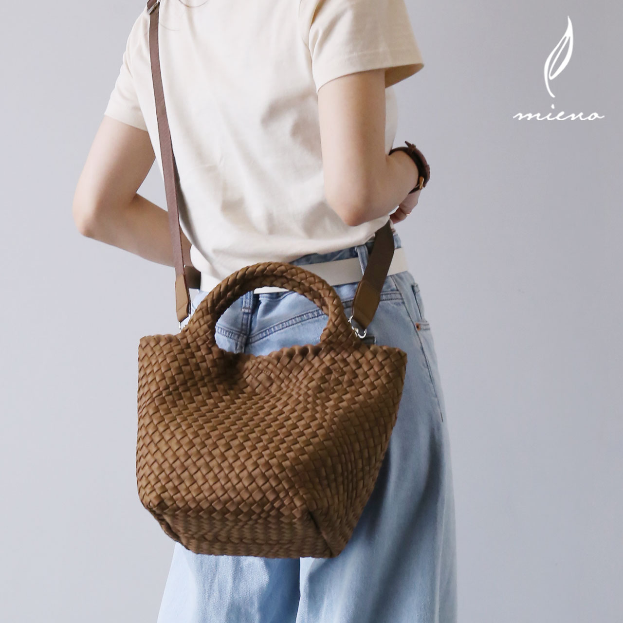 mieno ネオプレン メッシュ 2way トートバッグ