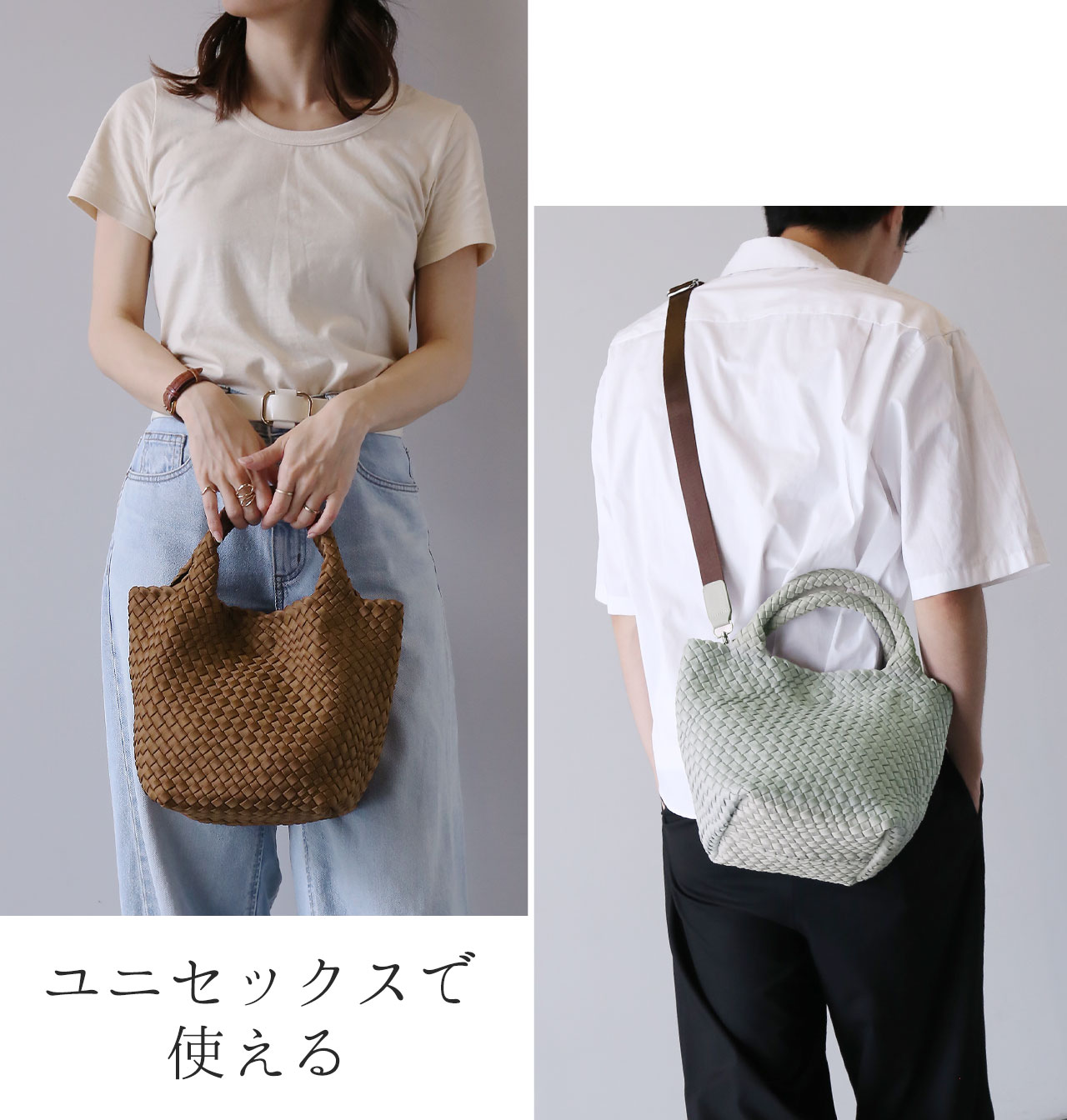 mieno ネオプレン メッシュ 2way トートバッグ ユニセックス