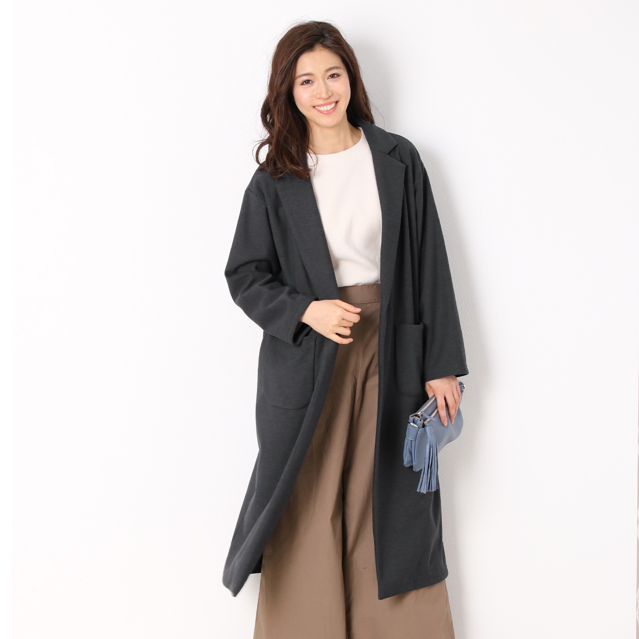 sankyo shokai（三京商会） 裏起毛 ロング チェスターコート