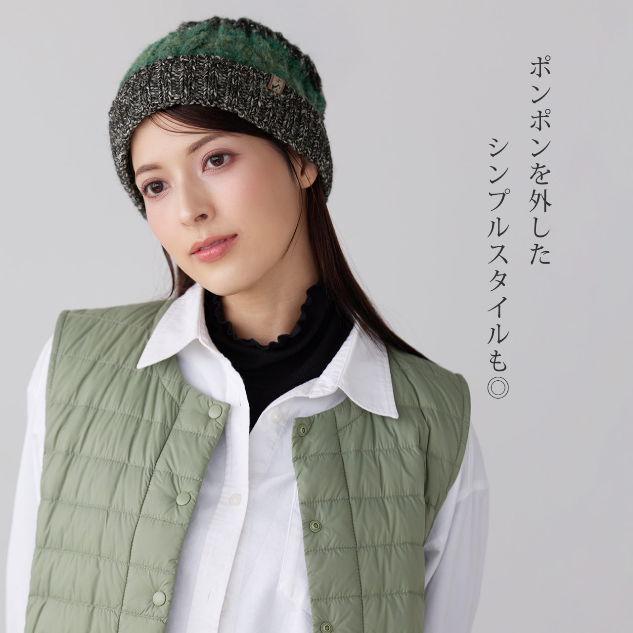 sankyo shokai（三京商会） ニット帽 レディース 秋冬 可愛い ポンポン