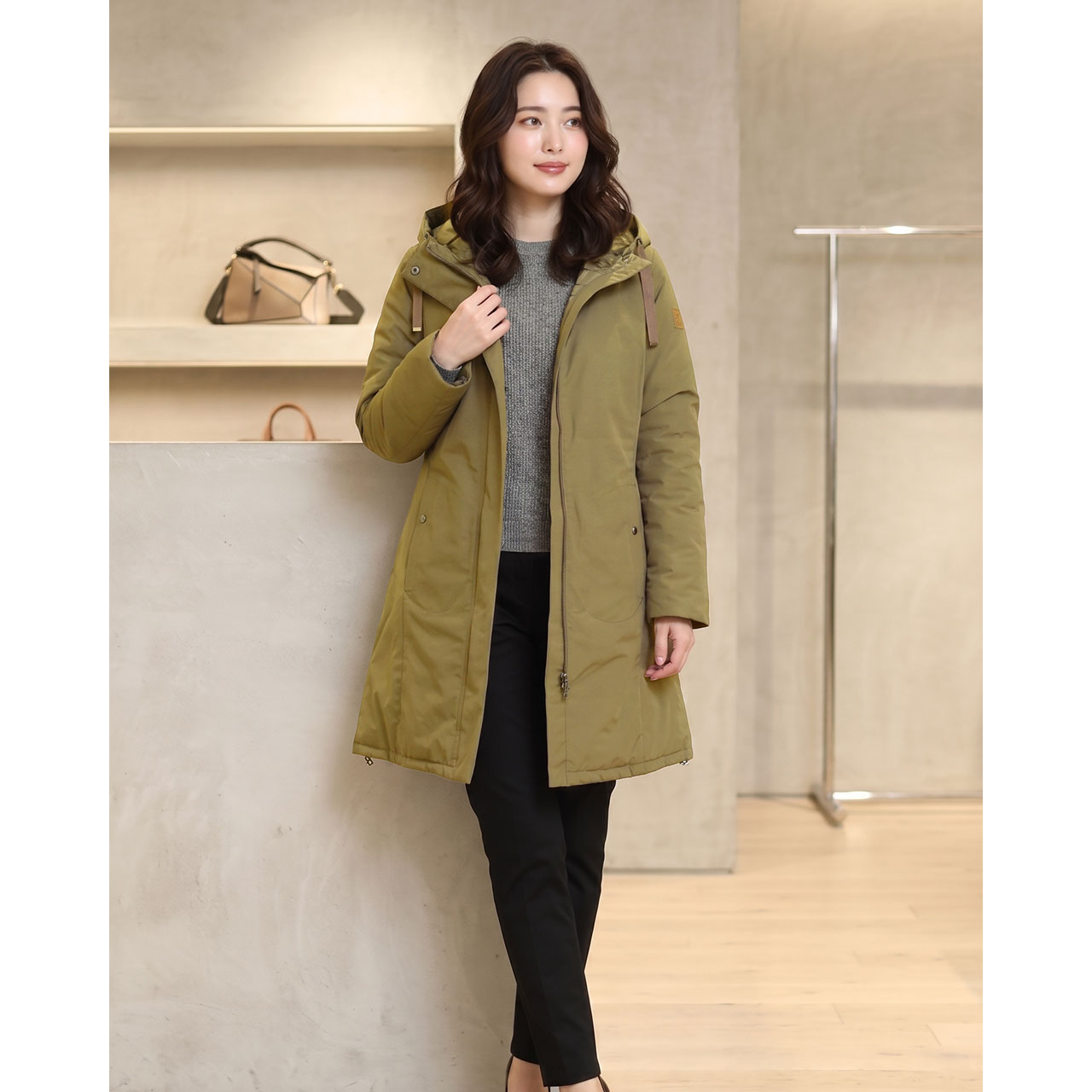 Filomo（フィローモ） ダウンコート レディース ロング丈 リバーシブル 