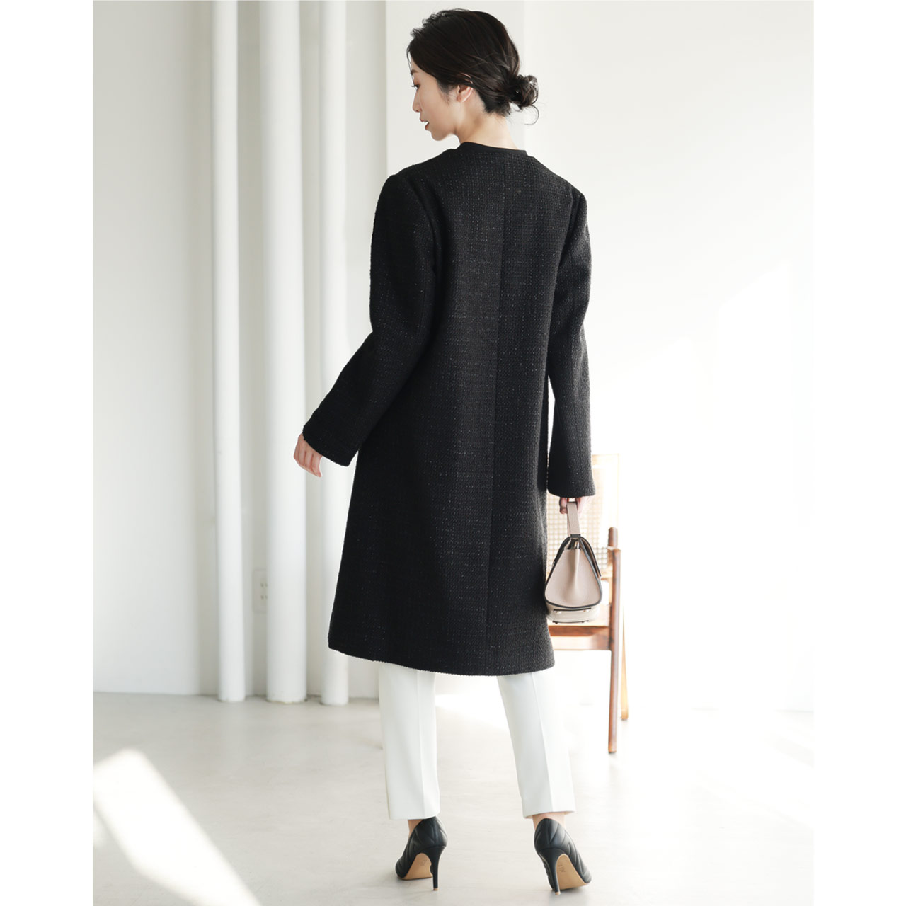 sankyo shokai（三京商会） ノーカラー コート レディース アウター