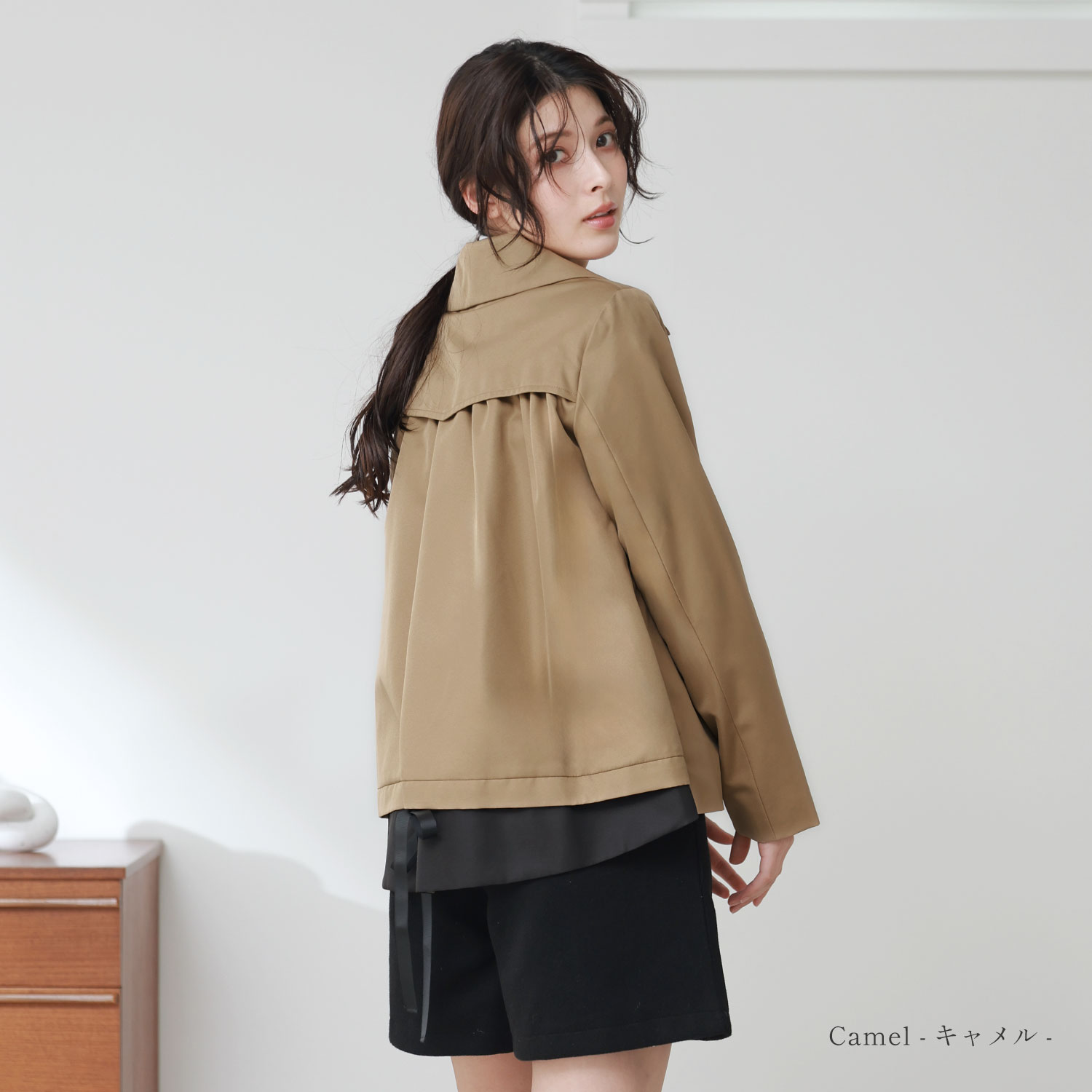 Filomo トレンチ ショート レディース コート 弱撥水 バック