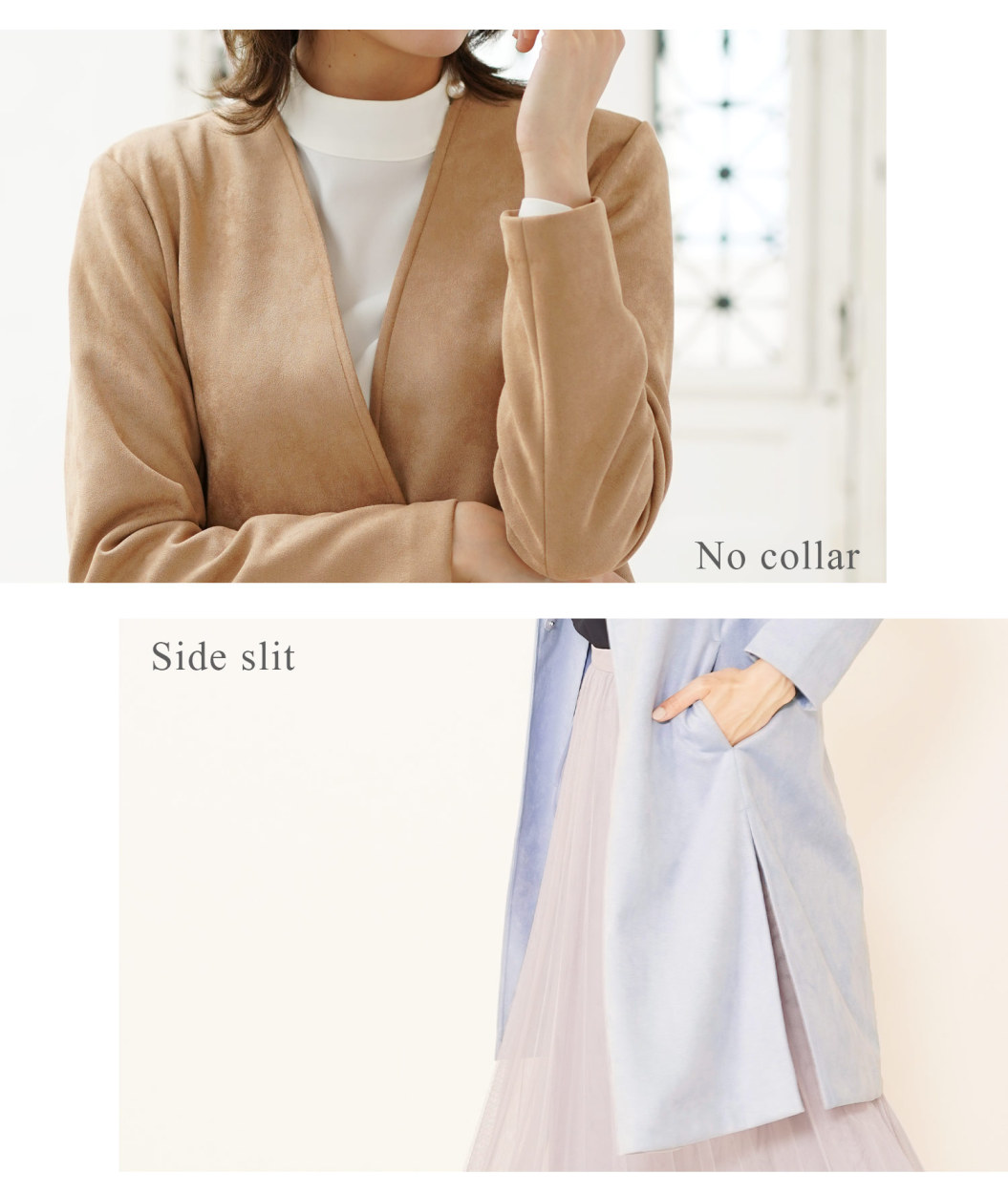 sankyo shokai（三京商会） [10%offクーポン]ノーカラー コート