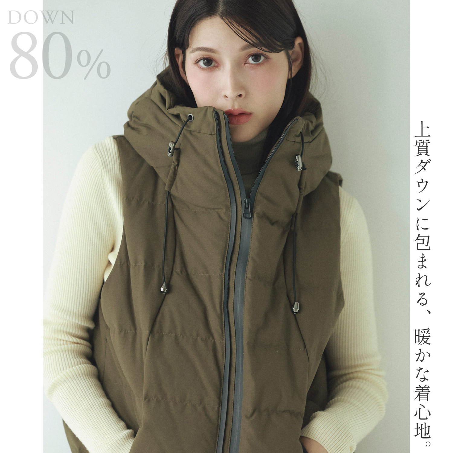 Filomo ダウンベスト ダウン80% Filomo [5%offクーポン]ダウンベスト レディース ダウン80