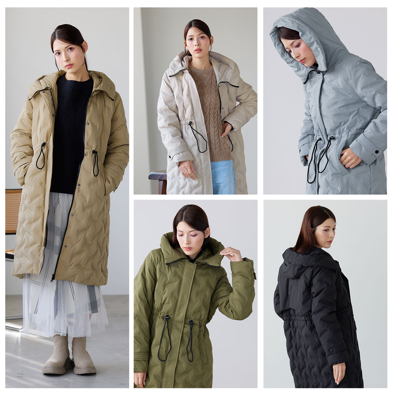 Filomo（フィローモ） シームレス ダウンコート レディース フード付き 
