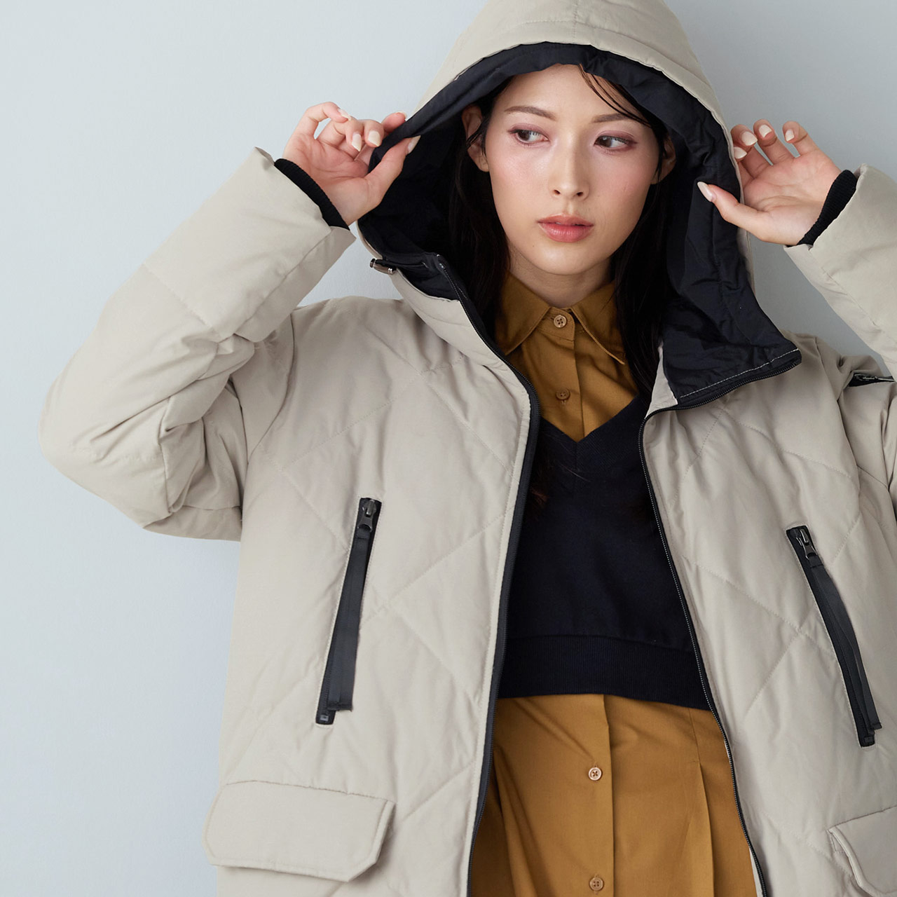 Filomo（フィローモ） [期間限定価格]ダウン コート フード 付き