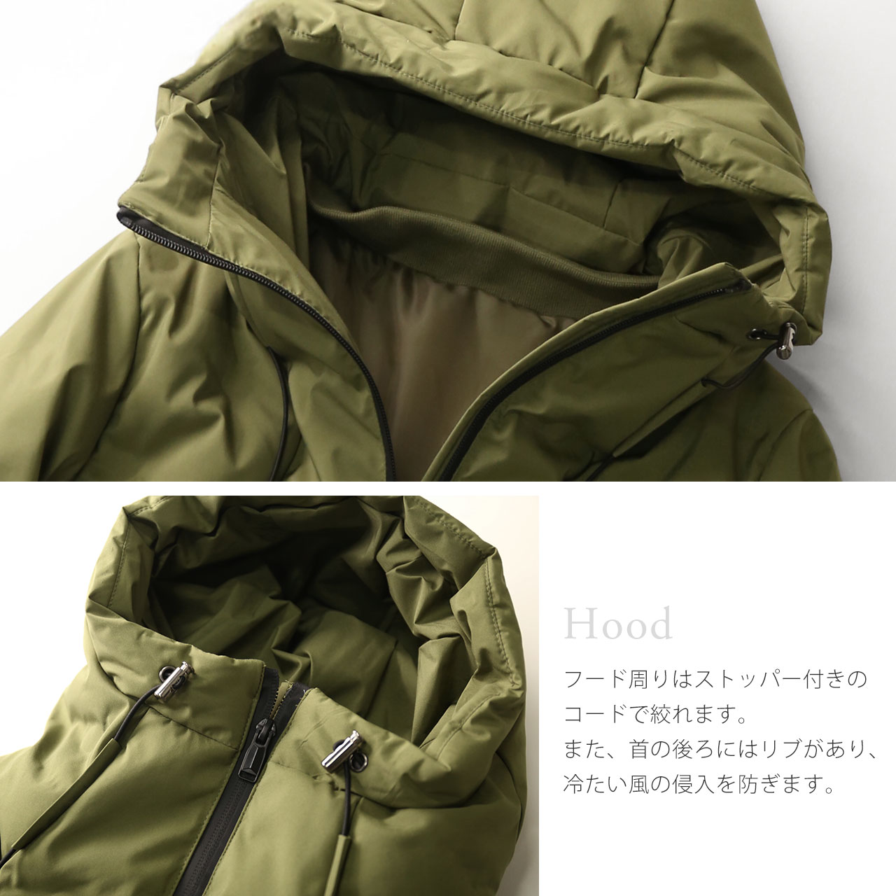 Filomo（フィローモ） ダウンコート フード付き シームレス ダウン80