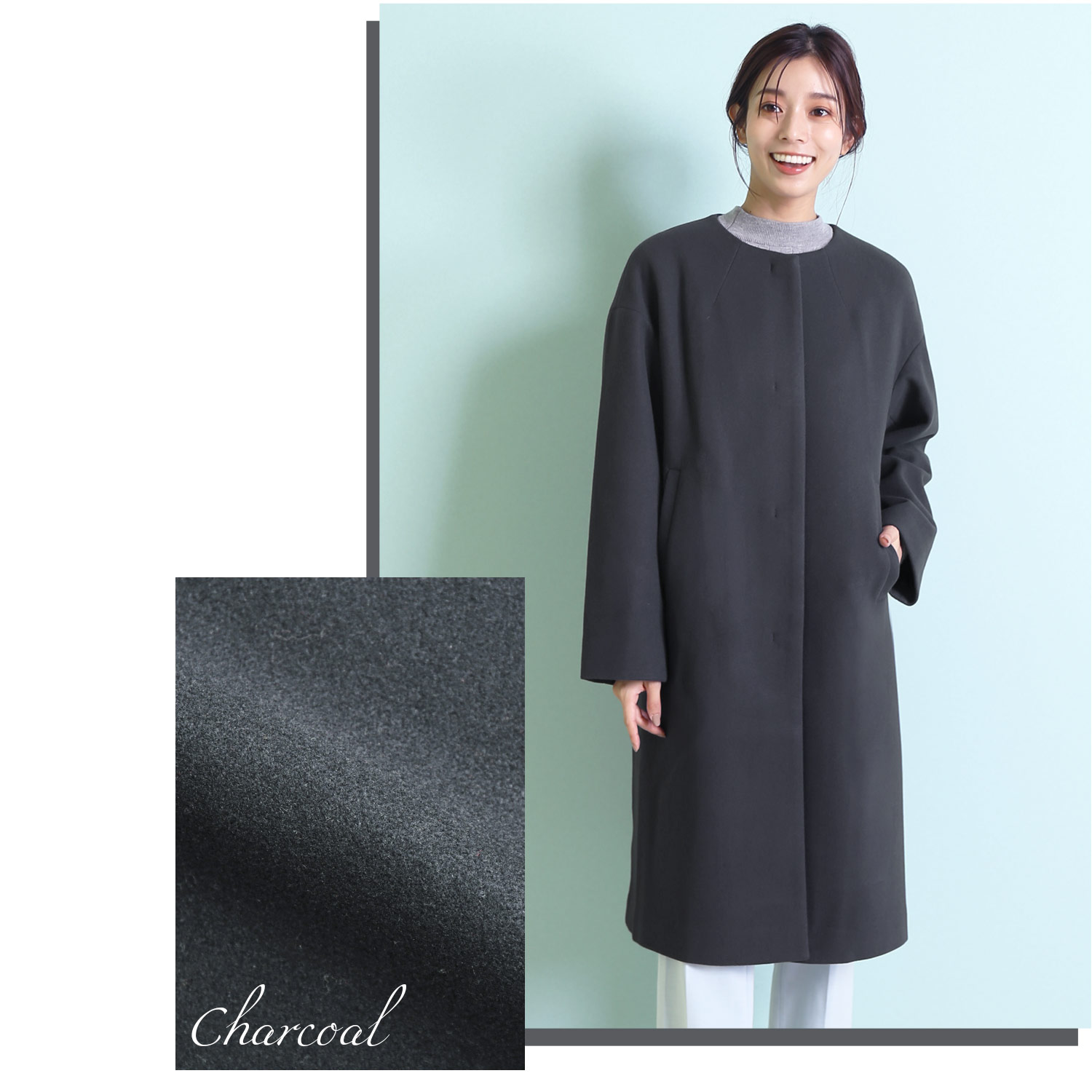 Filomo（フィローモ） 【福袋対象】ノーカラー コート レディース 秋