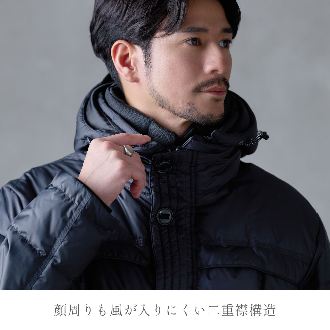 HALEINE（アレンヌ） [10%offクーポン]ダウンジャケット メンズ 防風