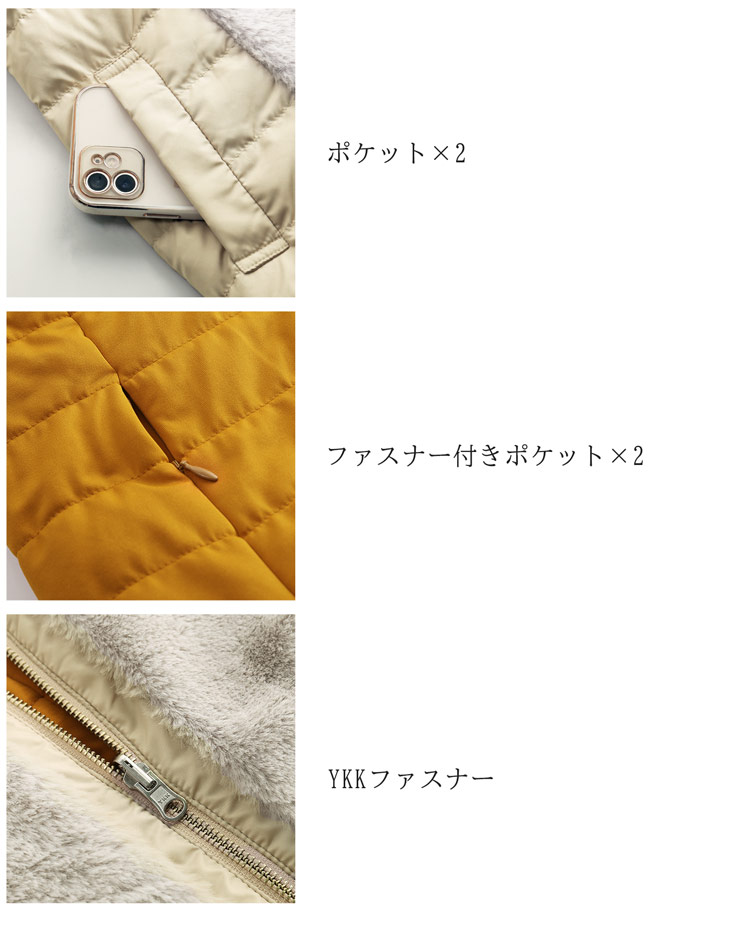 sankyo shokai リバーシブル ダウンベスト ベスト レディース