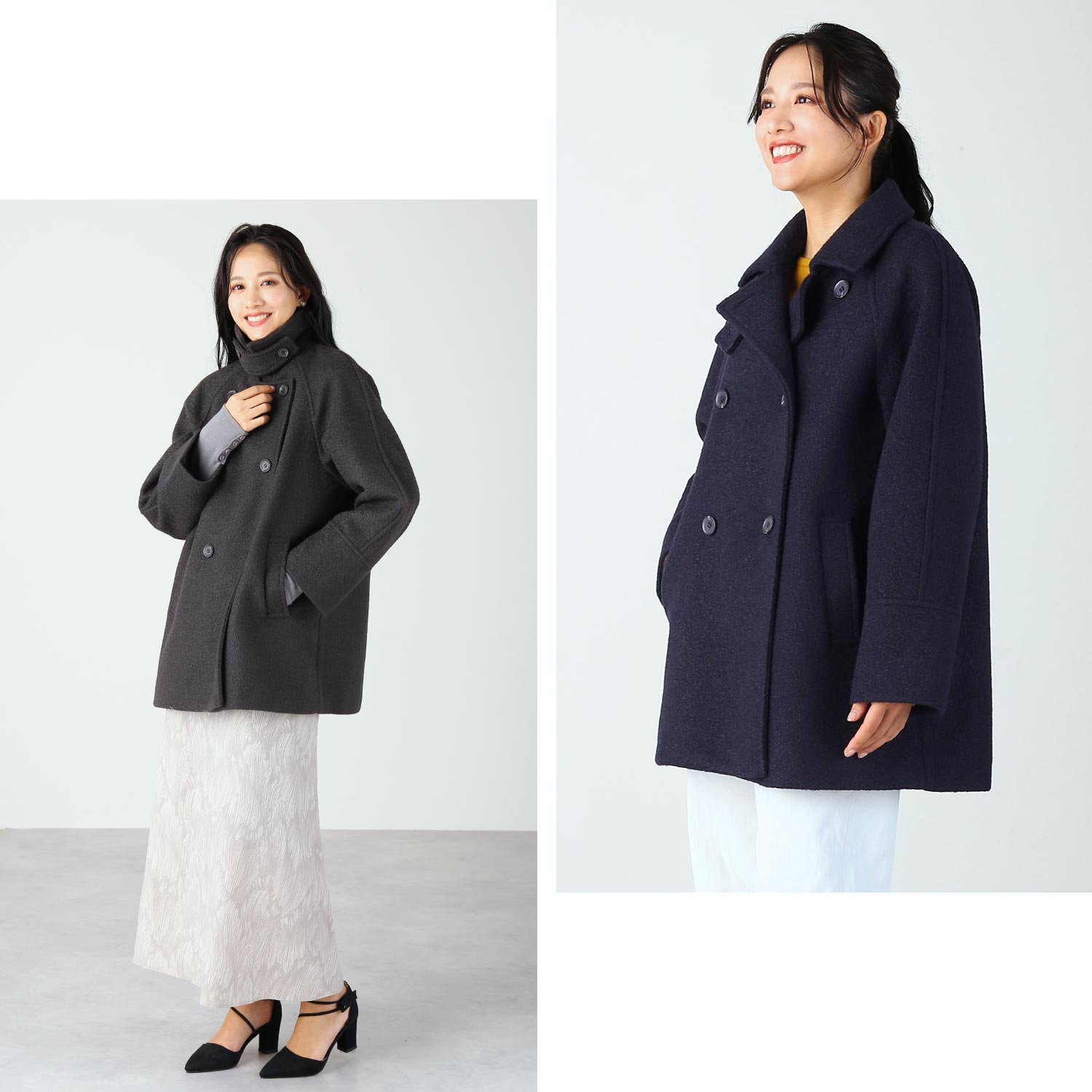 Filomo（フィローモ） スタンドカラーコート レディース ミドル丈