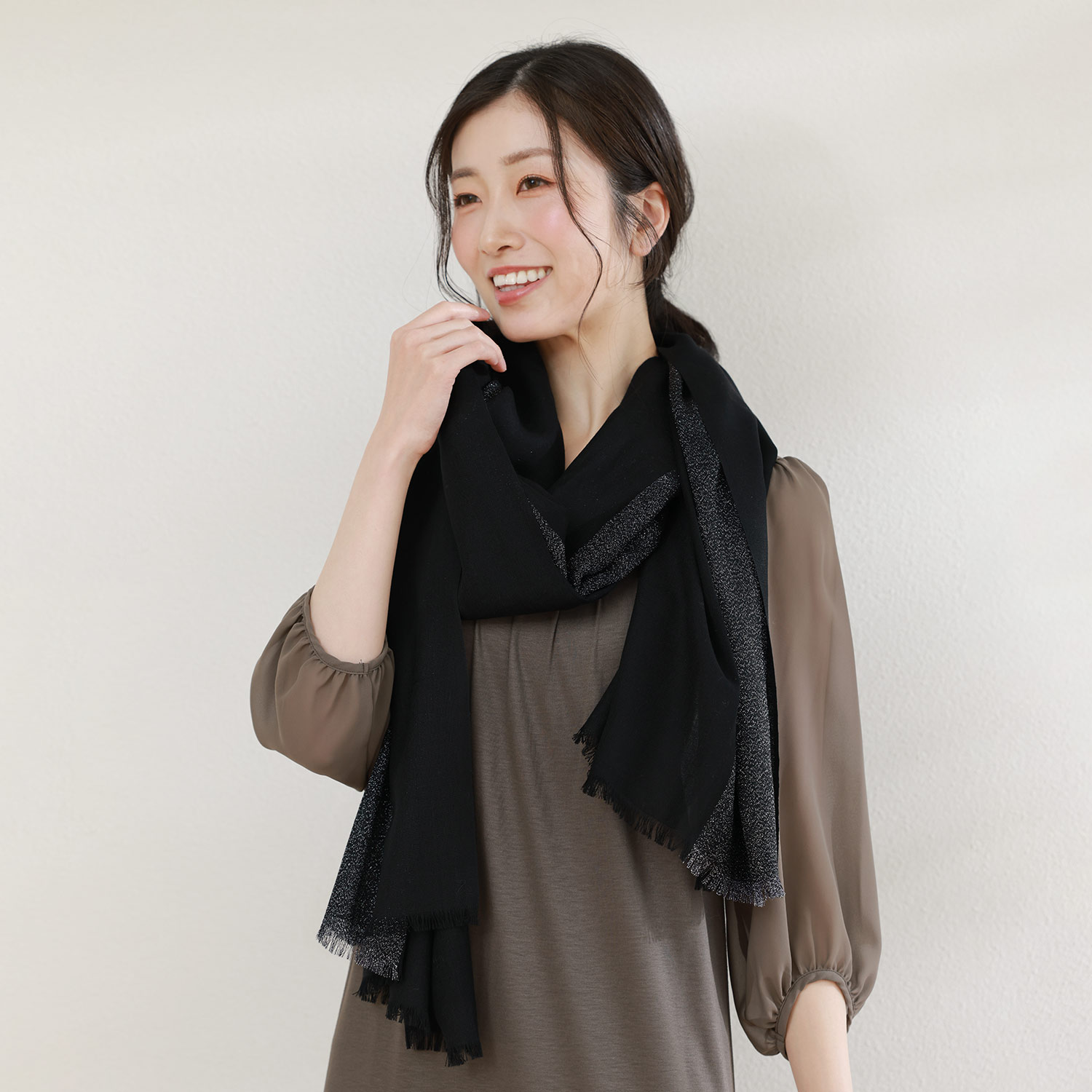 Filomo（フィローモ） ストール 薄手 春 春夏 大判 シルク調 ウール