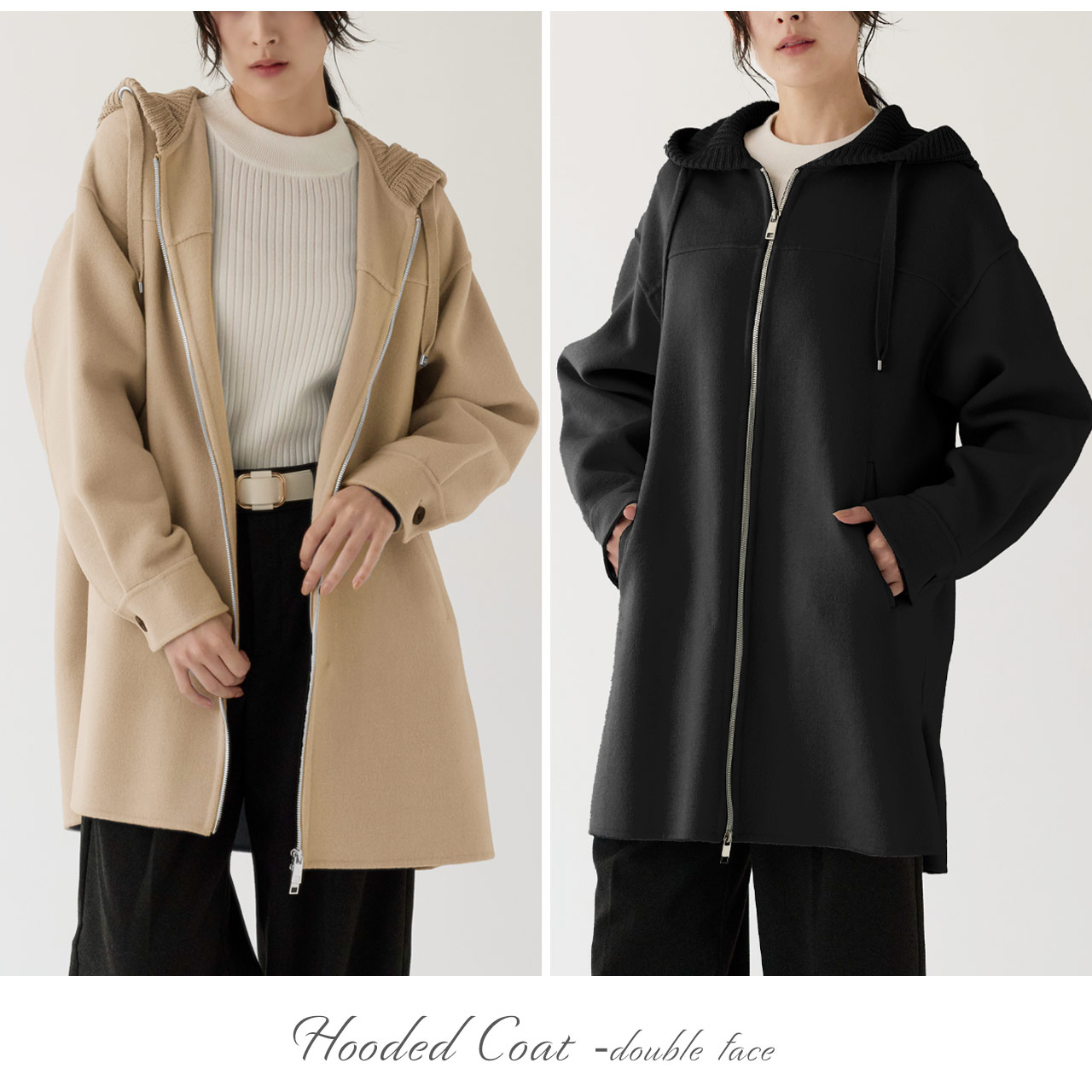 sankyo shokai（三京商会） フード付きコート ダブルフェイス