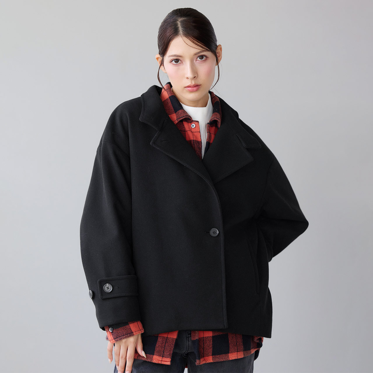 Filomo（フィローモ） スタンドカラーコート レディース ショート丈