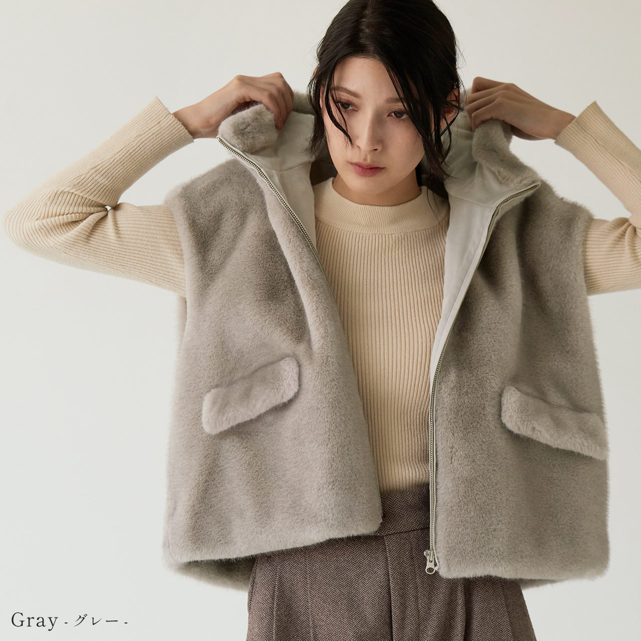 Filomo（フィローモ） [10%offクーポン]Filomo フェイクファー ベスト