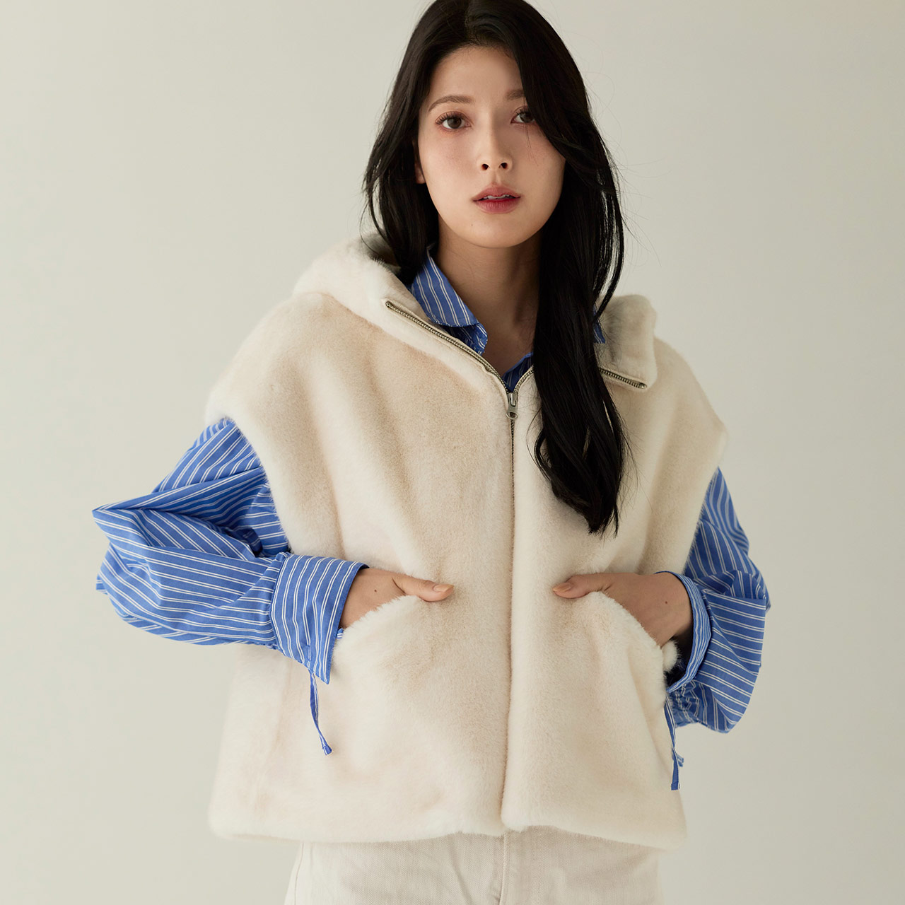 Filomo（フィローモ） [10%offクーポン]Filomo フェイクファー ベスト