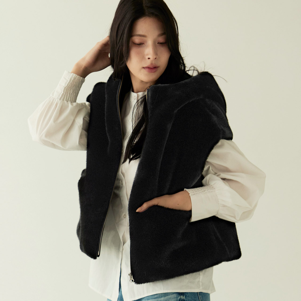 Filomo（フィローモ） [10%offクーポン]Filomo フェイクファー ベスト