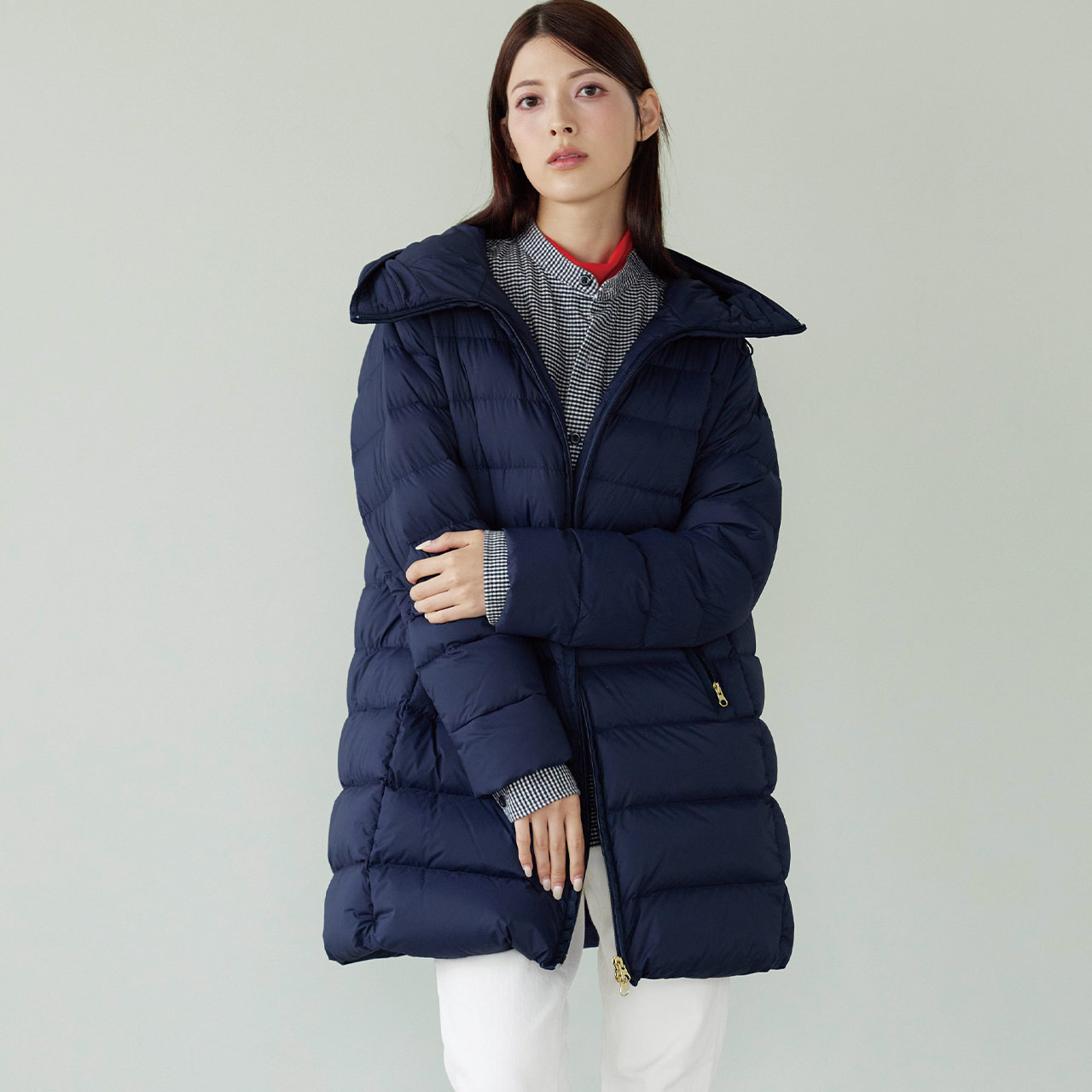 ダウンコート レディース 軽量 ダウン90% ハンガリーグース フード付き 冬 高品質 暖かい 高級 ダウンジャケット おしゃれ 通勤 通学 防寒 秋冬 ネイビー 黒 グレー アウター 大きいサイズ 50代 40代 30代 ギフト プレゼント 6F (08000353r) sankyo shokai（三京商会） [10%offクーポン]ダウンコート レディース