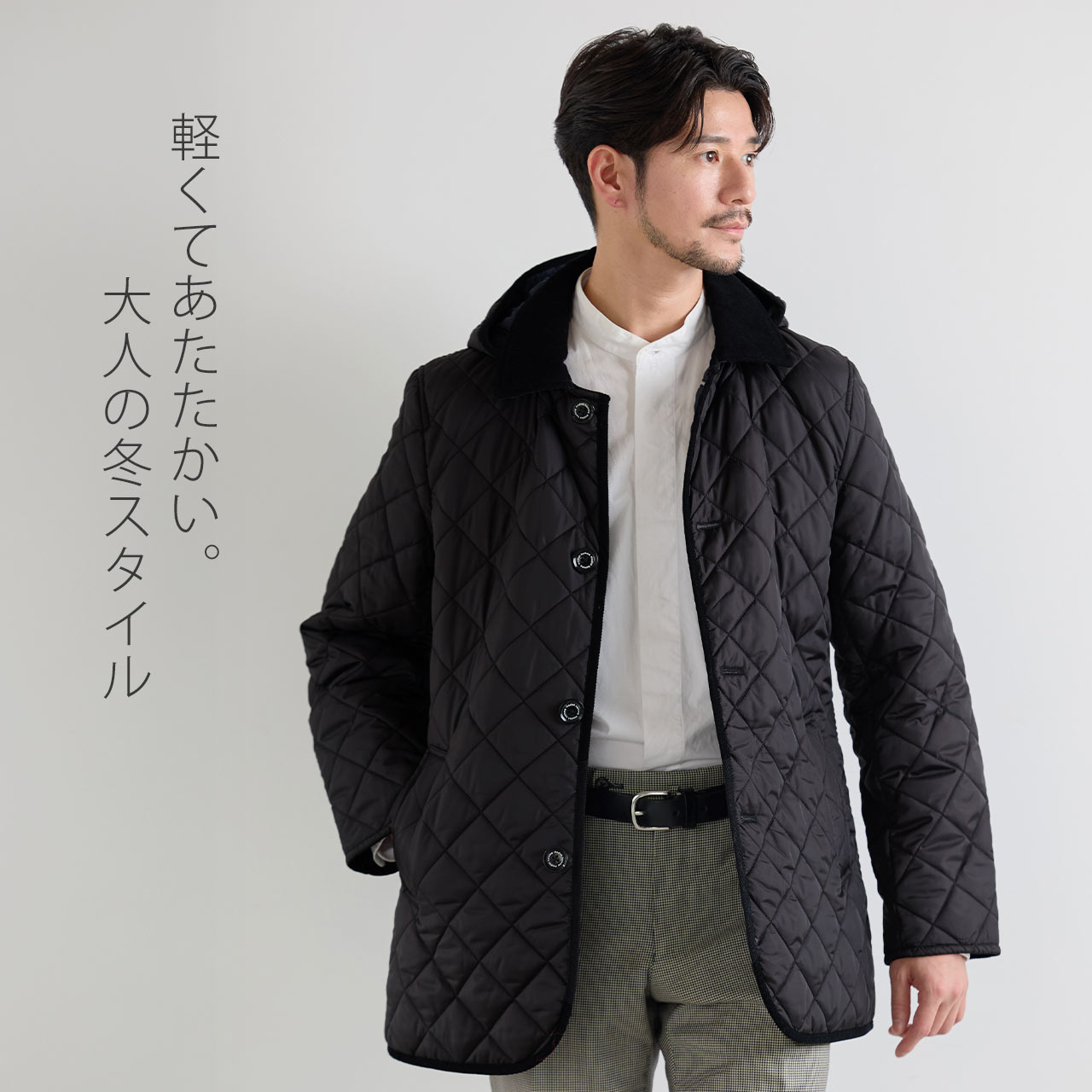 HALEINE（アレンヌ） 中綿コート キルティング メンズ 父の日 ブランド 