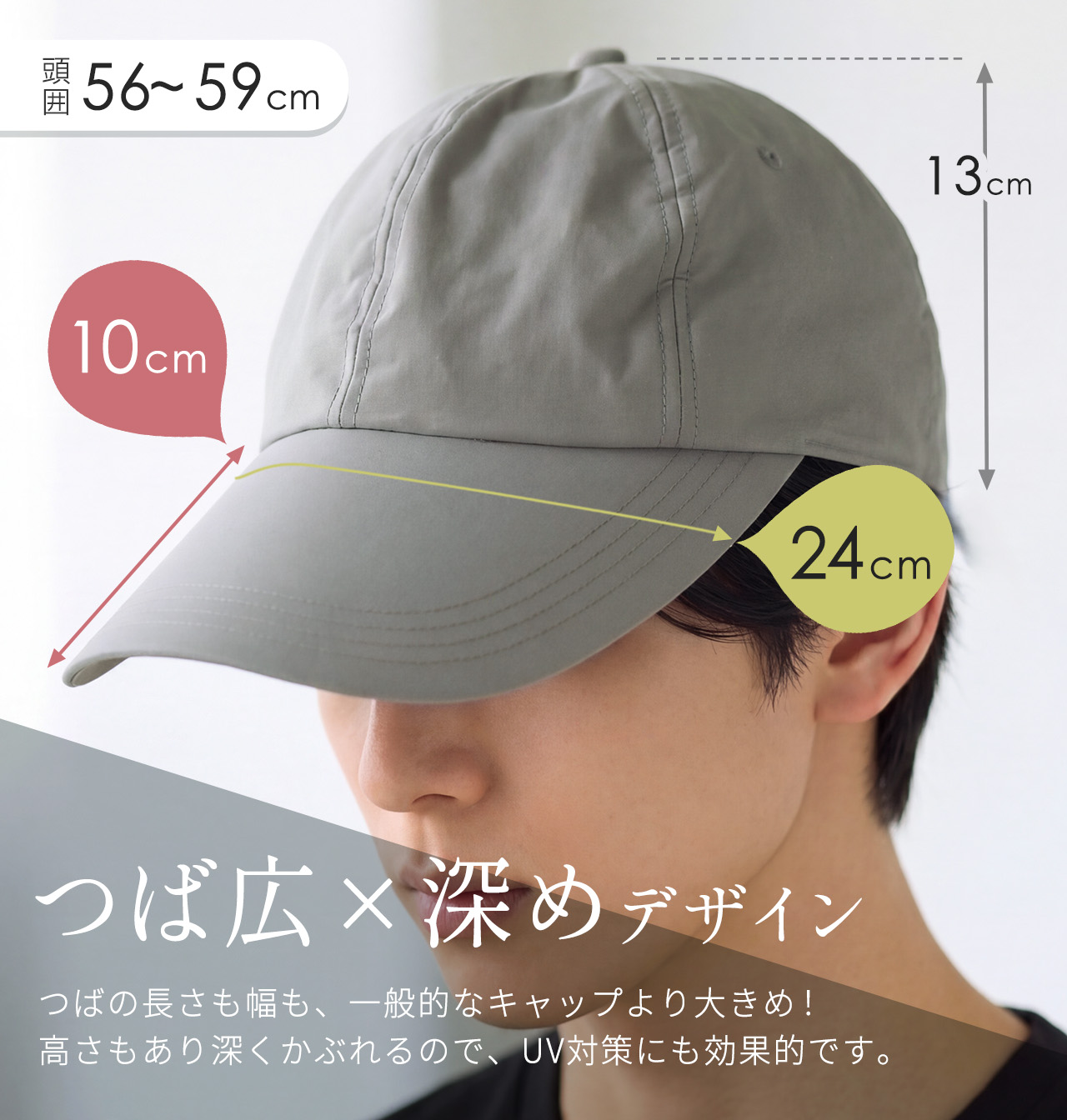 Filomo（フィローモ） キャップ メンズ つば長 大きいサイズ 深め 小顔