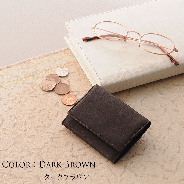 PRAIRIE GINZA（プレリーギンザ） キッドレザー かぶせ 小銭入れ 日本