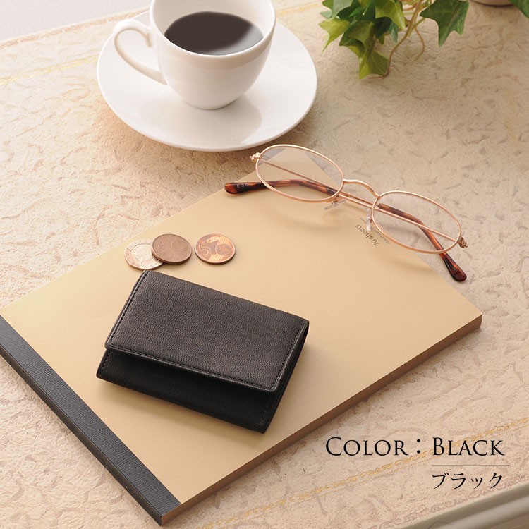 PRAIRIE GINZA（プレリーギンザ） キッドレザー かぶせ 小銭入れ 日本