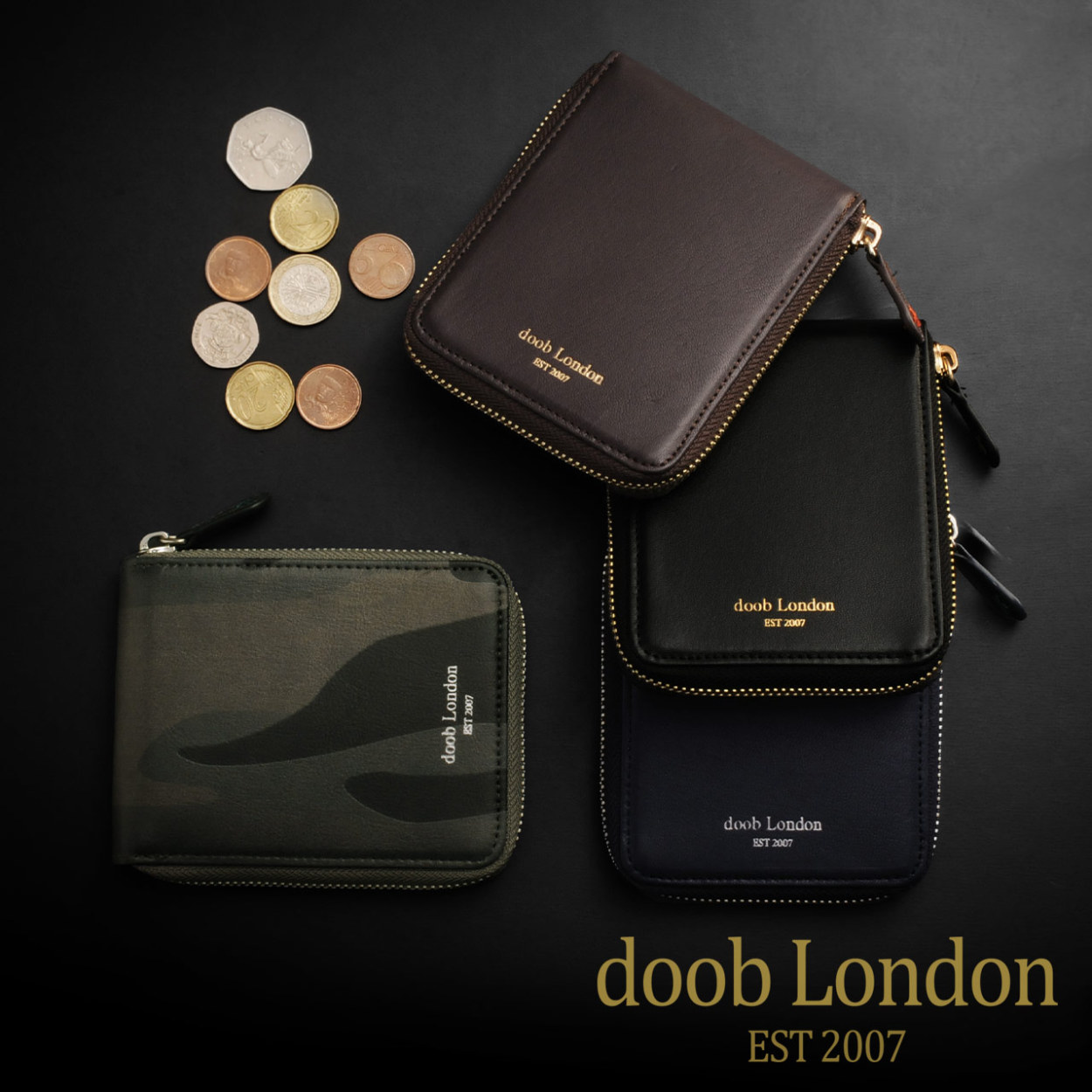 doob london ドゥーブロンドン ゴート レザー 財布