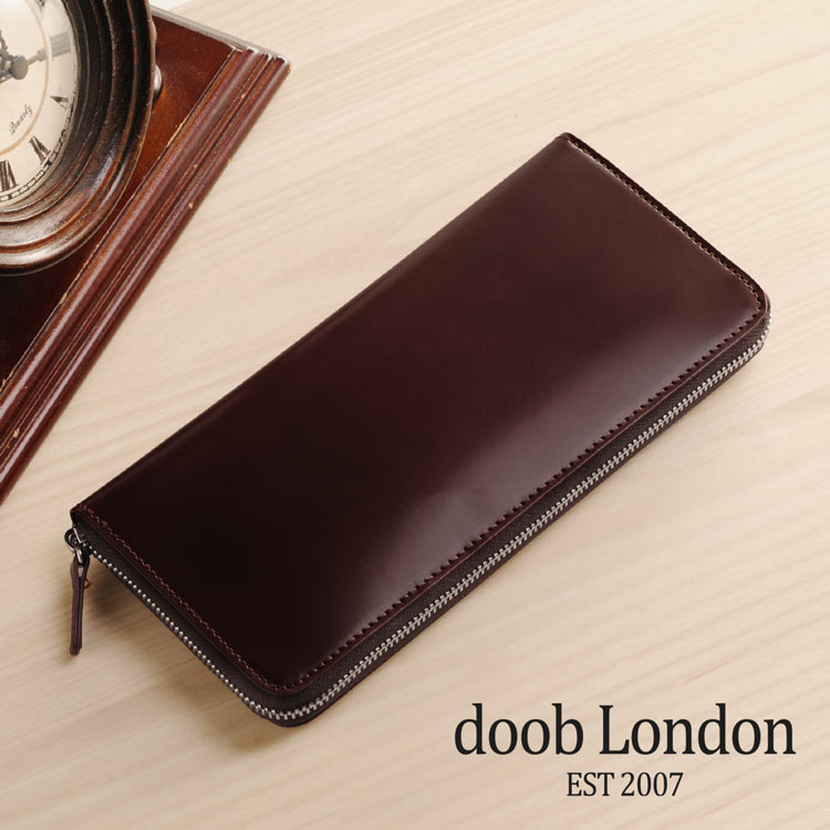 doob London/ドゥーブロンドン コードバン ラウンドファスナー 長財布 レディース［名入れ 可能］(09000086 2r) 金運 :09000086 2r:sankyo shokai 三京商会