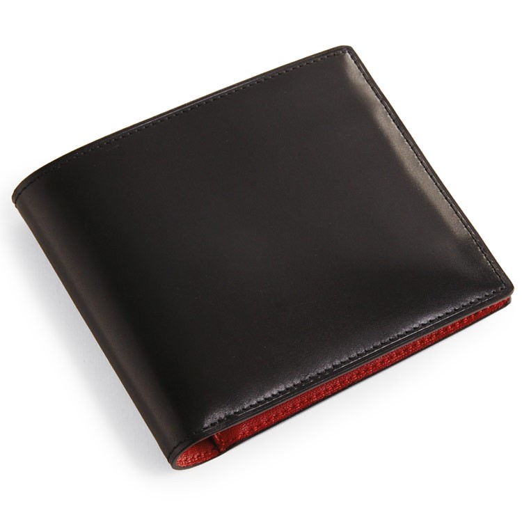 PRAIRIE/プレリー コードバン 二つ折り財布 メンズ 革 両カード バイ