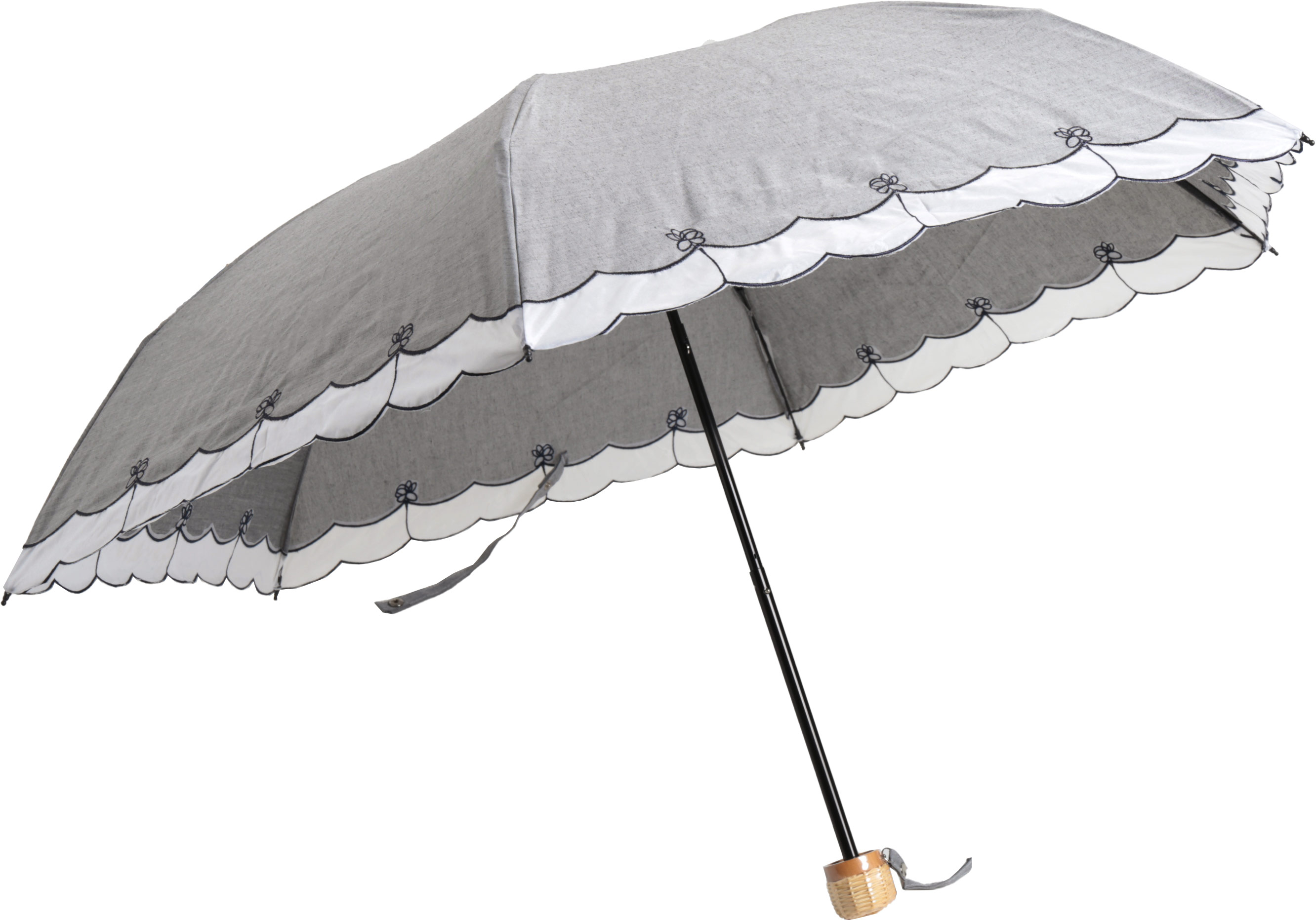 日傘 折りたたみ 晴雨兼用 綿 軽量 90%以上 UVカット 折りたたみ傘 